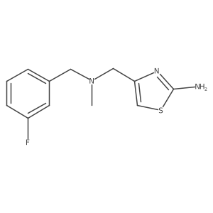 4-(((3-Fluorobenzyl)(methyl)amino)methyl)thiazol-2-amine结构式