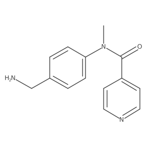 N-[4-(aminomethyl)phenyl]-N-methylpyridine-4-carboxamide结构式