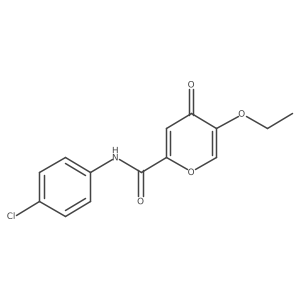CCOc1coc(C(=O)Nc2ccc(Cl)cc2)cc1=O结构式