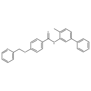 N-(2-methyl-5-pyridin-4-ylphenyl)-4-(pyridin-2-ylmethoxy)benzamide结构式