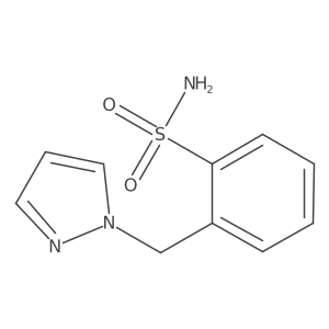 2-[(1H-pyrazol-1-yl)methyl]benzene-1-sulfonamide结构式