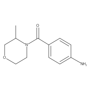 4-(3-Methylmorpholine-4-carbonyl)aniline结构式