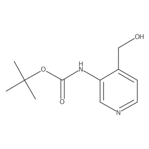 tert-Butyl (4-(hydroxymethyl)pyridin-3-yl)carbamate结构式