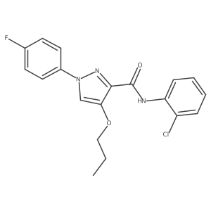 N-(2-chlorophenyl)-1-(4-fluorophenyl)-4-propoxy-1H-pyrazole-3-carboxamide Structure