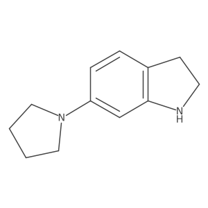 6-(Pyrrolidin-1-YL)-2,3-dihydro-1H-indole Structure