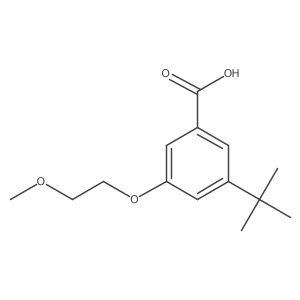 3-Tert-butyl-5-(2-methoxyethoxy)benzoic acid结构式