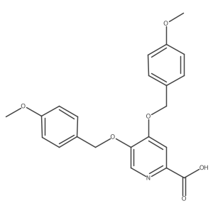 4,5-Bis[(4-methoxyphenyl)methoxy]pyridine-2-carboxylic acid Structure
