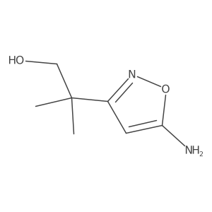 2-(5-Aminoisoxazol-3-YL)-2-methylpropan-1-OL结构式
