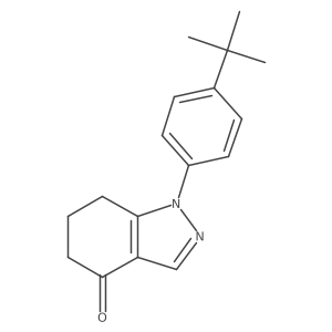 1-(4-(tert-Butyl)phenyl)-6,7-dihydro-1H-indazol-4(5H)-one结构式