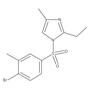 1-Bromo-4-[(2-ethyl-4-methylimidazolyl)sulfonyl]-2-methylbenzene Structure