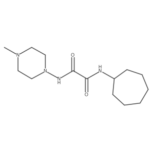 N1-cycloheptyl-N2-(4-methylpiperazin-1-yl)oxalamide Structure