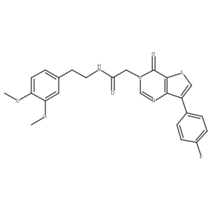 N-[2-(3,4-dimethoxyphenyl)ethyl]-2-[7-(4-fluorophenyl)-4-oxothieno[3,2-d]pyrimidin-3(4H)-yl]acetamide Structure