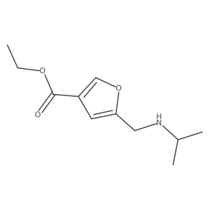 Ethyl 5-[(propan-2-ylamino)methyl]furan-3-carboxylate Structure