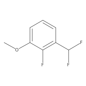 1-(Difluoromethyl)-2-fluoro-3-methoxybenzene结构式