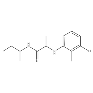 2-[(3-Chloro-2-methylphenyl)amino]-N-(1-methylpropyl)propanamide Structure