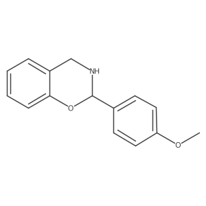 3,4-Dihydro-2-(4-methoxyphenyl)-2H-1,3-benzoxazine结构式