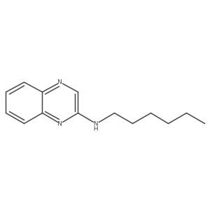 N-hexylquinoxalin-2-amine结构式