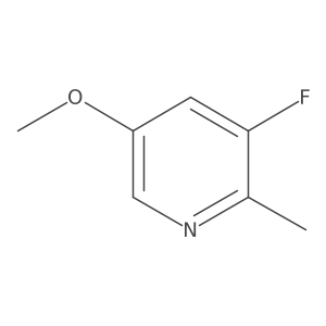 3-Fluoro-5-methoxy-2-methylpyridine Structure