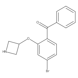 2-(Azetidin-3-yloxy)-4-bromo-phenyl]-phenyl-methanone Structure