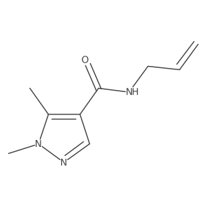 1,5-dimethyl-N-prop-2-enylpyrazole-4-carboxamide Structure