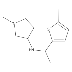 1-methyl-N-[1-(5-methylthiophen-2-yl)ethyl]pyrrolidin-3-amine Structure