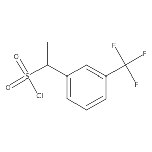 1-[3-(Trifluoromethyl)phenyl]ethane-1-sulfonyl chloride结构式