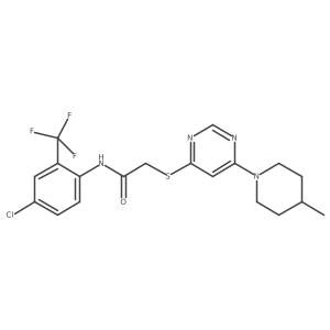 N-(5-fluoro-2-methylphenyl)-2-{[6-methyl-2-(4-methylphenyl)pyrimidin-4-yl]oxy}acetamide结构式