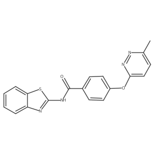 N-(1,3-benzothiazol-2-yl)-4-[(6-methylpyridazin-3-yl)oxy]benzamide Structure