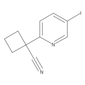 1-(5-Iodopyridin-2-YL)cyclobutanecarbonitrile Structure