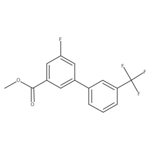 5-Fluoro-3'-(trifluoromethyl)biphenyl-3-carboxylic acid methyl ester结构式