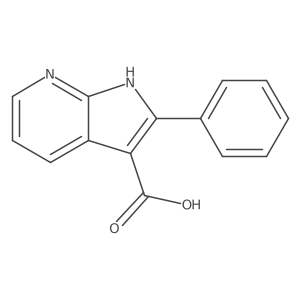 2-Phenyl-1H-pyrrolo[2,3-b]pyridine-3-carboxylic acid Structure