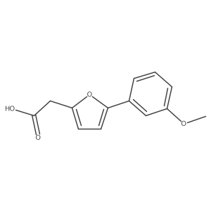 2-[5-(3-Methoxyphenyl)furan-2-yl]acetic acid结构式