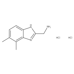 [(4,5-dimethyl-1H-benzimidazol-2-yl)methyl]amine dihydrochloride Structure