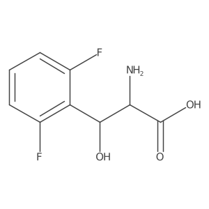 2-Amino-3-(2,6-difluorophenyl)-3-hydroxypropanoic acid结构式