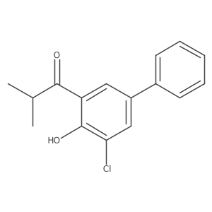 1-(3-Chloro-2-hydroxy-5-phenylphenyl)-2-methylpropan-1-one Structure
