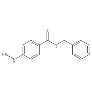 4-hydrazinyl-N-(pyridin-4-ylmethyl)benzamide Structure