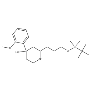 2-[3-[Tert-butyl(dimethyl)silyl]oxypropyl]-4-(2-methoxyphenyl)piperidin-4-ol Structure