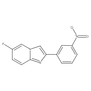6-Fluoro-2-(3-nitrophenyl)imidazo[1,2-a]pyridine Structure