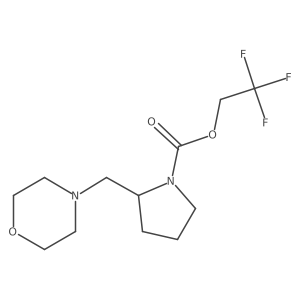 2,2,2-Trifluoroethyl 2-(morpholin-4-ylmethyl)pyrrolidine-1-carboxylate Structure