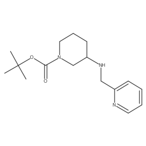 tert-Butyl 3-((pyridin-2-ylmethyl)amino)piperidine-1-carboxylate Structure