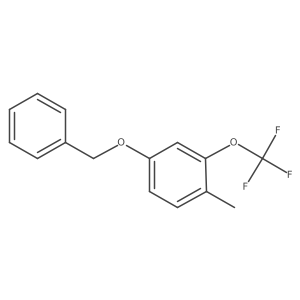 1-Methyl-4-phenylmethoxy-2-(trifluoromethoxy)benzene Structure