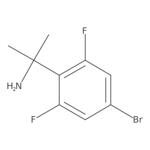2-(4-Bromo-2,6-difluorophenyl)propan-2-amine Structure