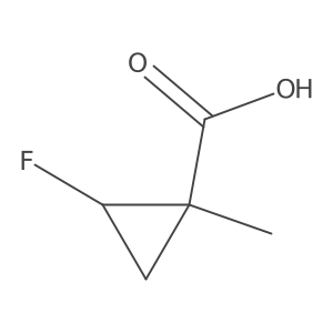 2-Fluoro-1-methylcyclopropane-1-carboxylic acid Structure