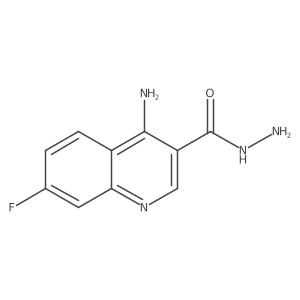 4-Amino-7-fluoroquinoline-3-carbohydrazide Structure
