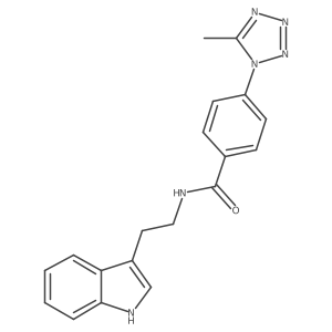 N-[2-(1H-indol-3-yl)ethyl]-4-(5-methyl-1H-tetrazol-1-yl)benzamide Structure