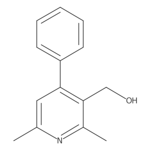 (2,6-Dimethyl-4-phenylpyridin-3-yl)methanol Structure
