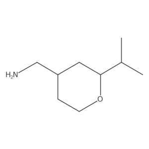 (2-Isopropyltetrahydro-2H-pyran-4-yl)methanamine结构式