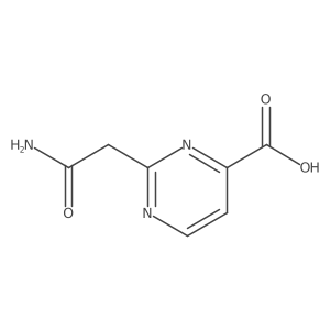 2-(2-Amino-2-oxoethyl)pyrimidine-4-carboxylic acid结构式