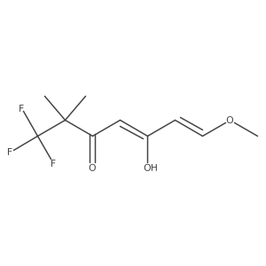 1,1,1-Trifluoro-5-hydroxy-7-methoxy-2,2-dimethylhepta-4,6-dien-3-one结构式