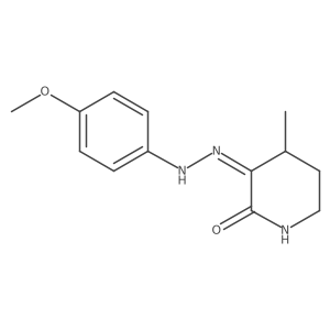 2,3-Piperidinedione, 4-methyl-, 3-[(4-methoxyphenyl)hydrazone], (Z)-结构式